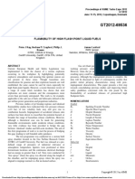 Flamability of High Flash Point Liquid Fuels: Peter J Kay, Andrew P. Crayford, Philip J. Bowen James Luxford