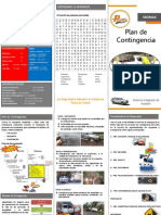 Triptico de Plan de Contingencias