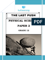 Last Push Physical Science Paper 2 Sep 2018