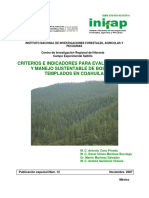 Criterios e Indicadores para Evaluar El Uso y Manejo de Bosques Templados