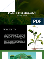 Plant Physiology: Biology - Ii Term