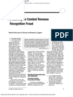 Auditing To Comabt Revenue Recognition Fraud