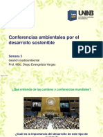 Conferencia Ambientales Por El Desarrollo Sostenible