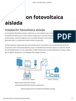 Instalacion Fotovoltaica Aislada - HelioEsfera PDF