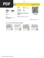 Cebu Pacific Itinerary Receipt Guide | PDF | Aviation | Transport