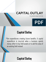 Capital Outlay: Presented By: Rogie Ann B. Daiz