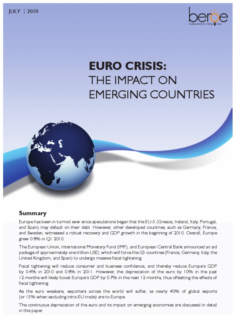 Euro Crisis:: The Impact On Emerging Countries | PDF
