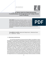 Algunas Ideas Sobre Las Determinaciones Fundamentales Del Surgimiento Del Trabajo Social Como Profesión