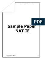 165950208 BUITEMS Entry Test Sample Paper NAT IE