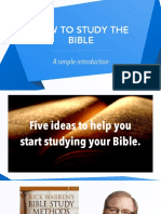 How To Study The Bible