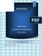 Proposal Latihan Dasar Organisasi