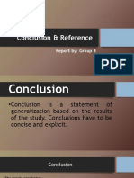 Conclusion & Reference (Reading and Writing)