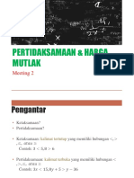 Cal - 2 (Pertidaksamaan Dan Harga Mutlak)