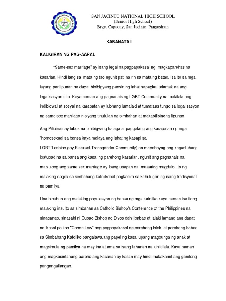 Same Sex Marriage | PDF
