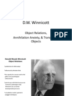 D.W. Winnicott: Object Relations, Annihilation Anxiety, & Transitional Objects