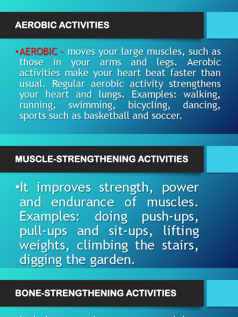 Aerobic and Strengthening Exercises Guide | PDF | Aerobic Exercise | Foot