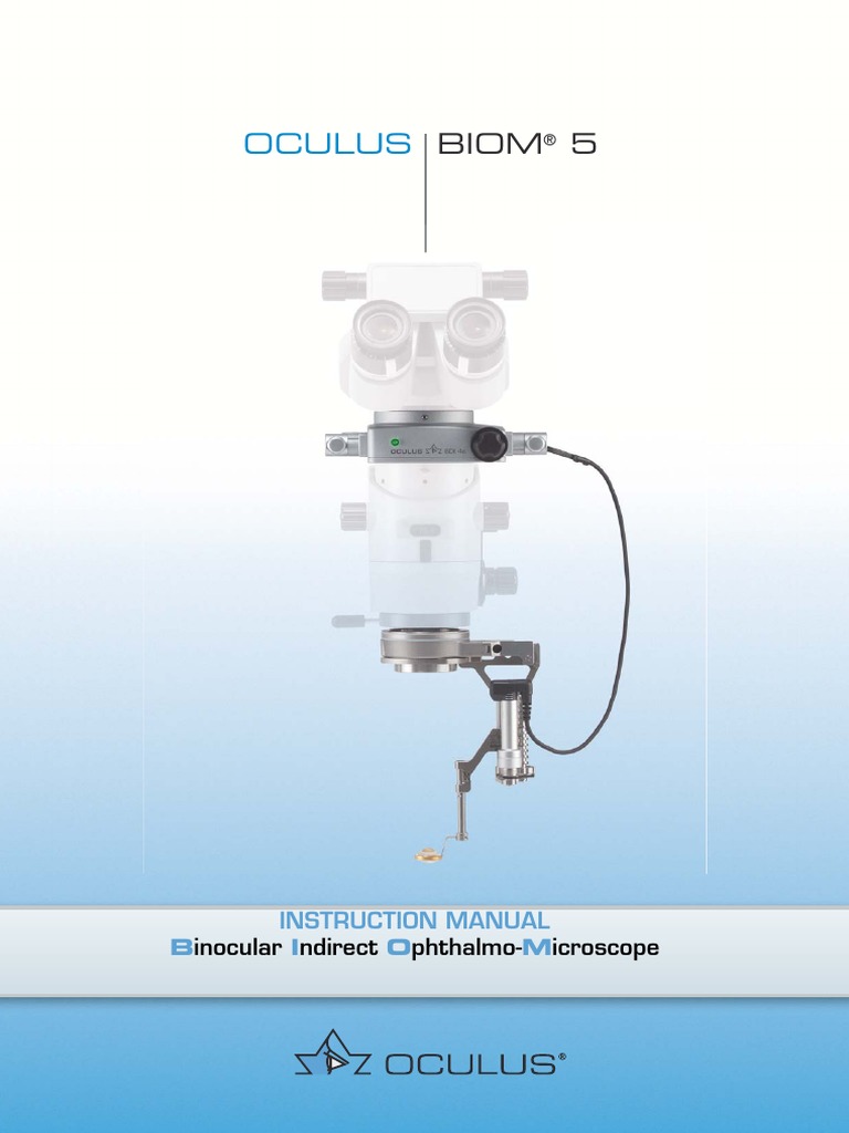 Biom5 Instruction Manual G 55400 0413 en | PDF | Lens (Optics) | Surgery