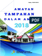 Kecamatan Tampahan Dalam Angka 2018