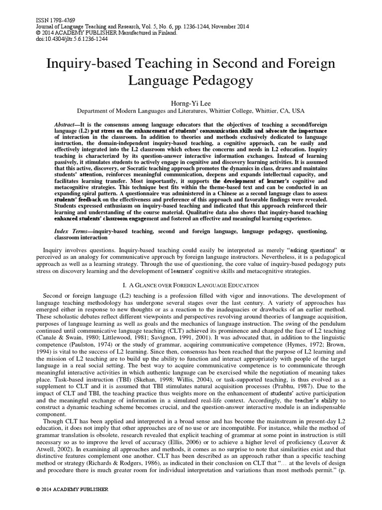 Second Language Pedagogy Pdf | The Cambridge Guide to Second Language ...