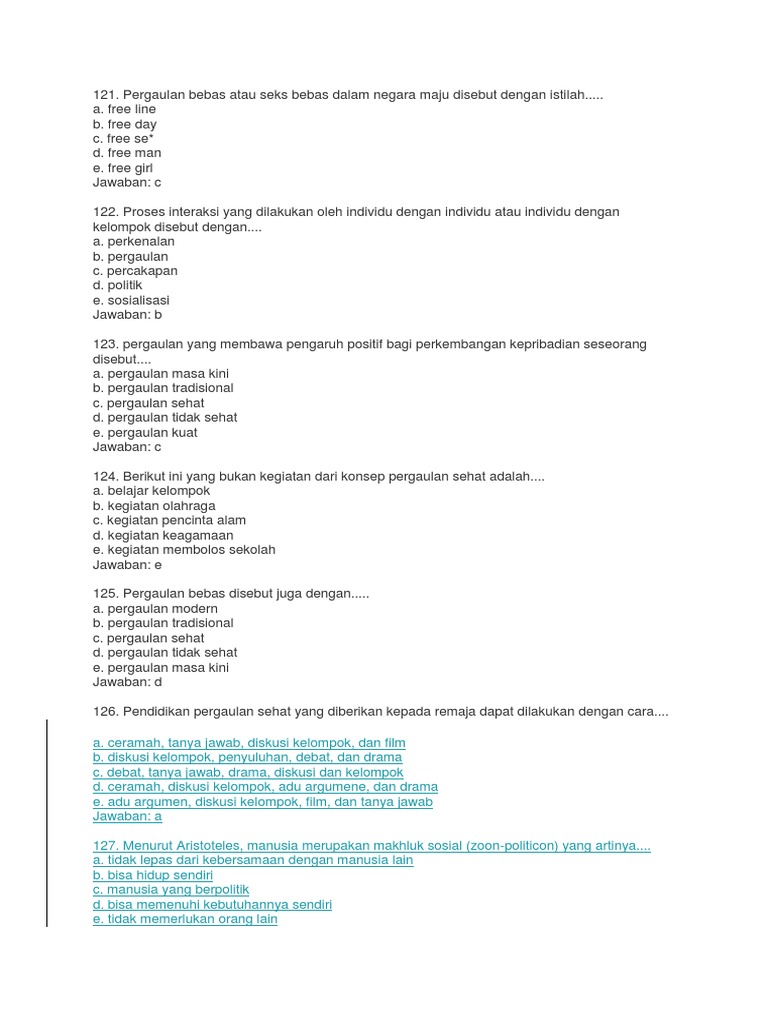 31++ Contoh soal pjok materi narkoba info