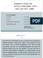 Experimental Study On Characteristics of Bitumen With Rubber