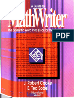 MathWriter Guide Educ
