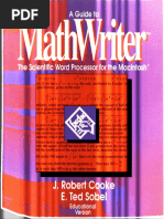 MathWriter Guide Educ
