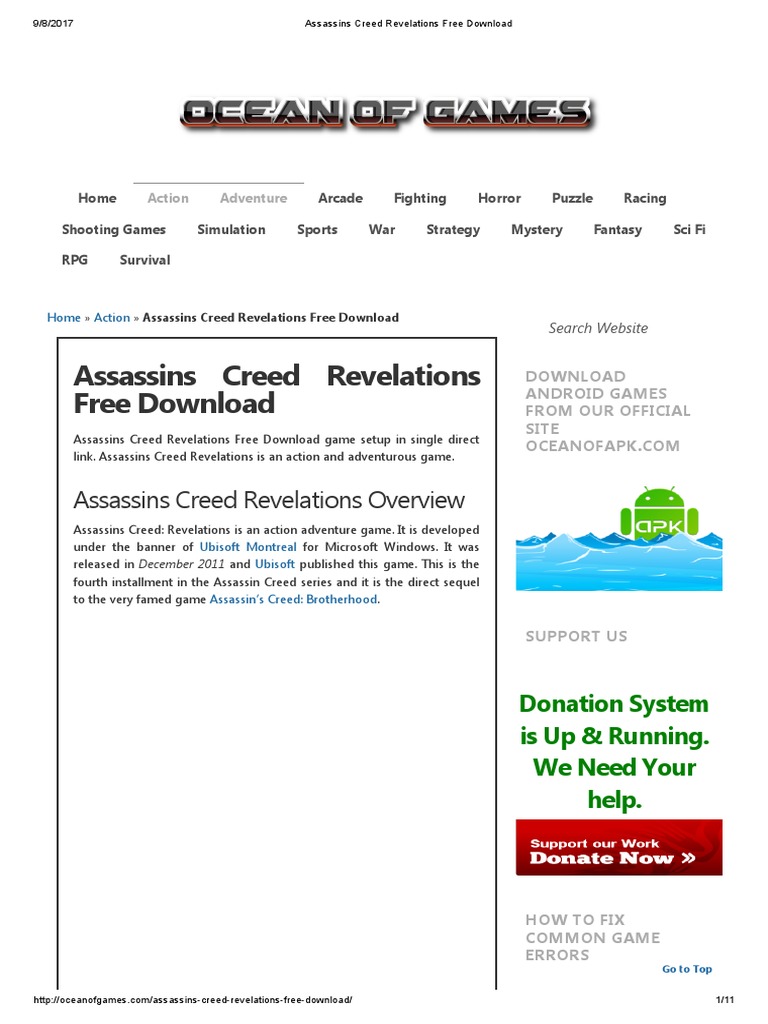 Assassin's Creed: Revelations - Download