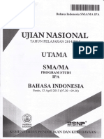 Soal UN SMA IPA 2014-2015 Bahasa Indonesia