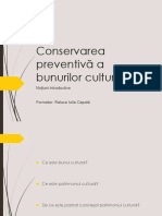 Introducere Conservare Preventiva