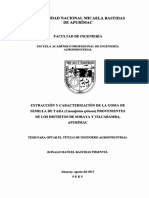 Extracción y Caracterización de La Goma - Tara PDF