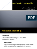 11-Basic Approaches to Leadership