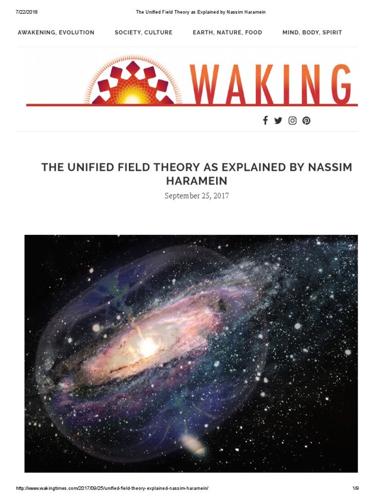 The Unified Field Theory As Explained by Nassim Haramein | PDF ...