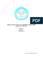 Rencana Pelaksanaan Pembelajaran (RPP) : Tematik Terpadu Kelas V Tema 1 Subtema 2