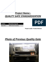 Quality Gate Standardization