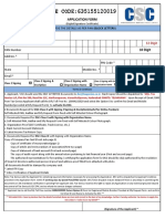 Application Form: Provide The Details As Per Pan (Block Letters)