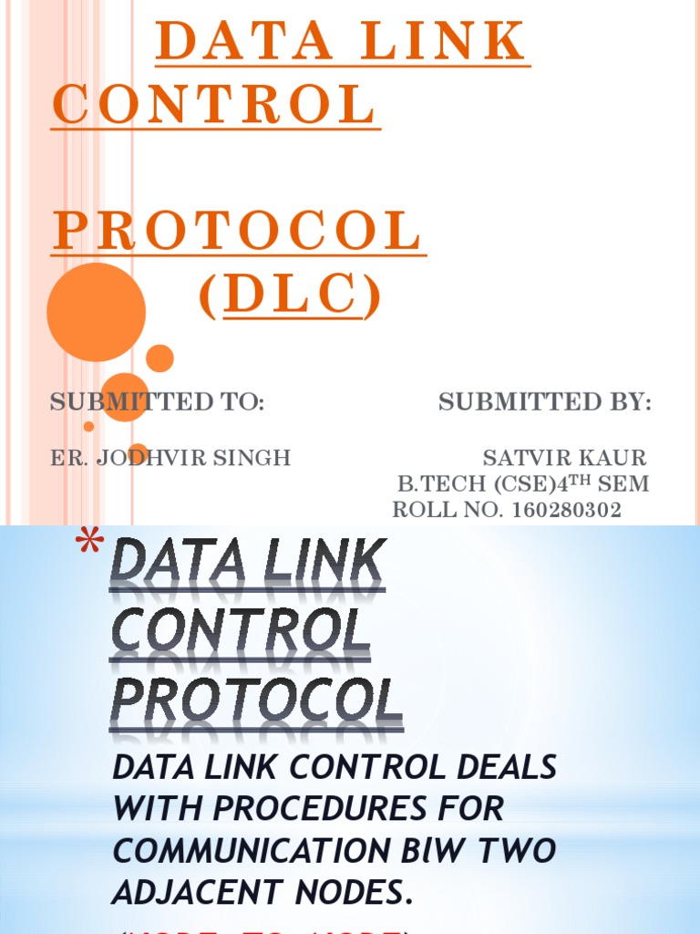 Data Link Control Protocol PDF Data Transmission Computer Standards