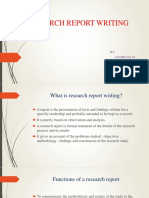 Research Report Writing: BY: Akshhaya.M Subha.R Mujebu Rahman Christoffer Ps