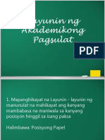 Layunin NG Akademikong Pagsulat