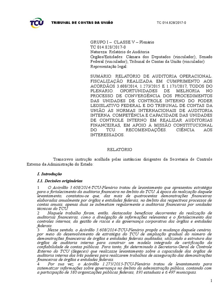 Controle Interno | PDF | Auditoria interna | Governança corporativa