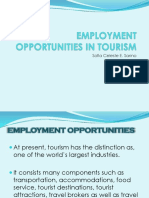 Employment Opportunities in Tourism