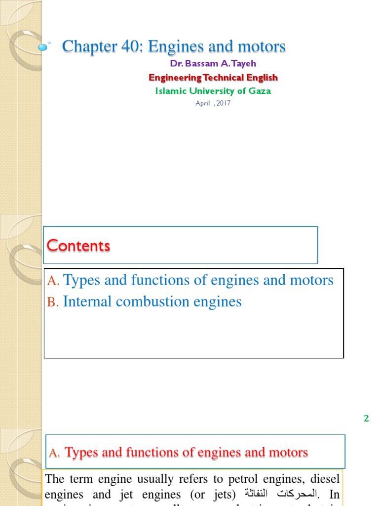 Unit 40 Engines and Motors | PDF | Internal Combustion Engine | Diesel ...