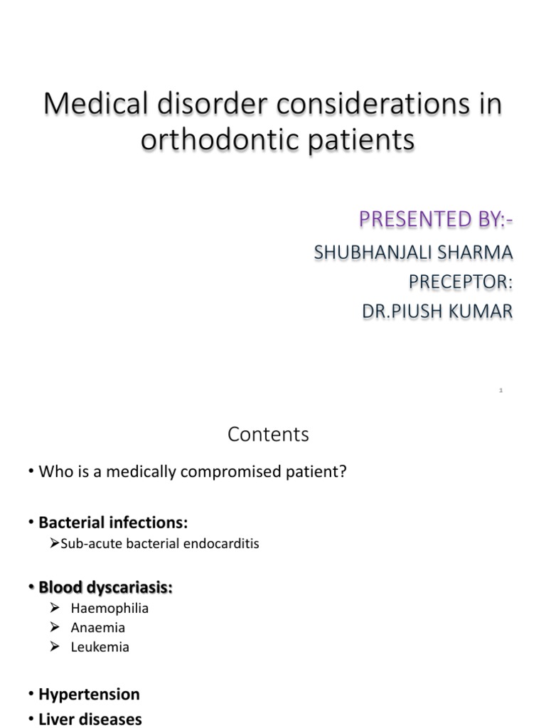 Considerations for Dyscariasis in Orthodontics | PDF | Haemophilia ...