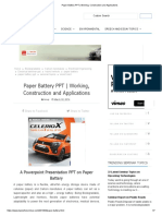 Paper Battery PDF