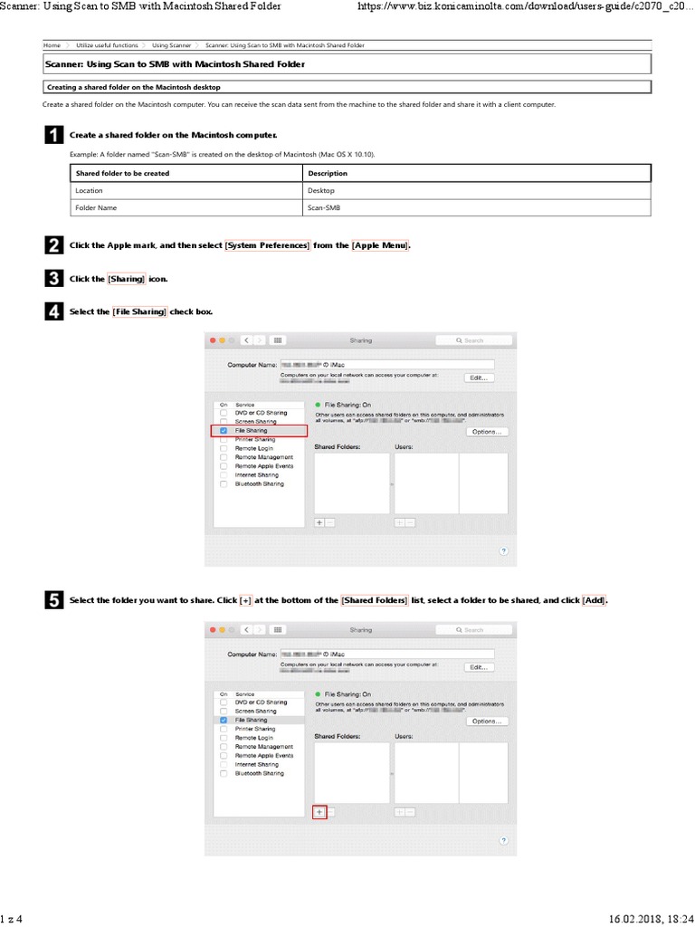 SMB Scanning Setup for Mac Users | PDF | Mac Os | Image Scanner