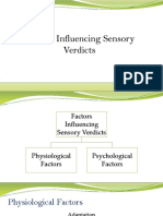 Factors Influencing Sensory Verdicts