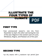 Illustrate The Four Types of Climate