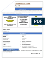 Curriculam Vitae For Student