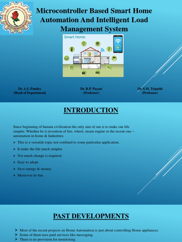 Smart Home Automation and Intelligent Load Management System PDF