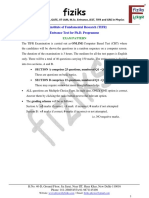 Fiziks: Tata Institute of Fundamental Research (TIFR) Entrance Test For Ph.D. Programme